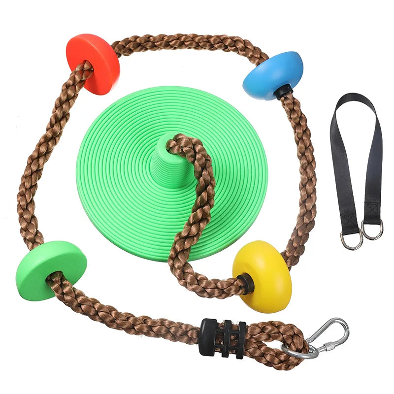 Children's Disc Tree Swing Set for Outdoor Yard Play