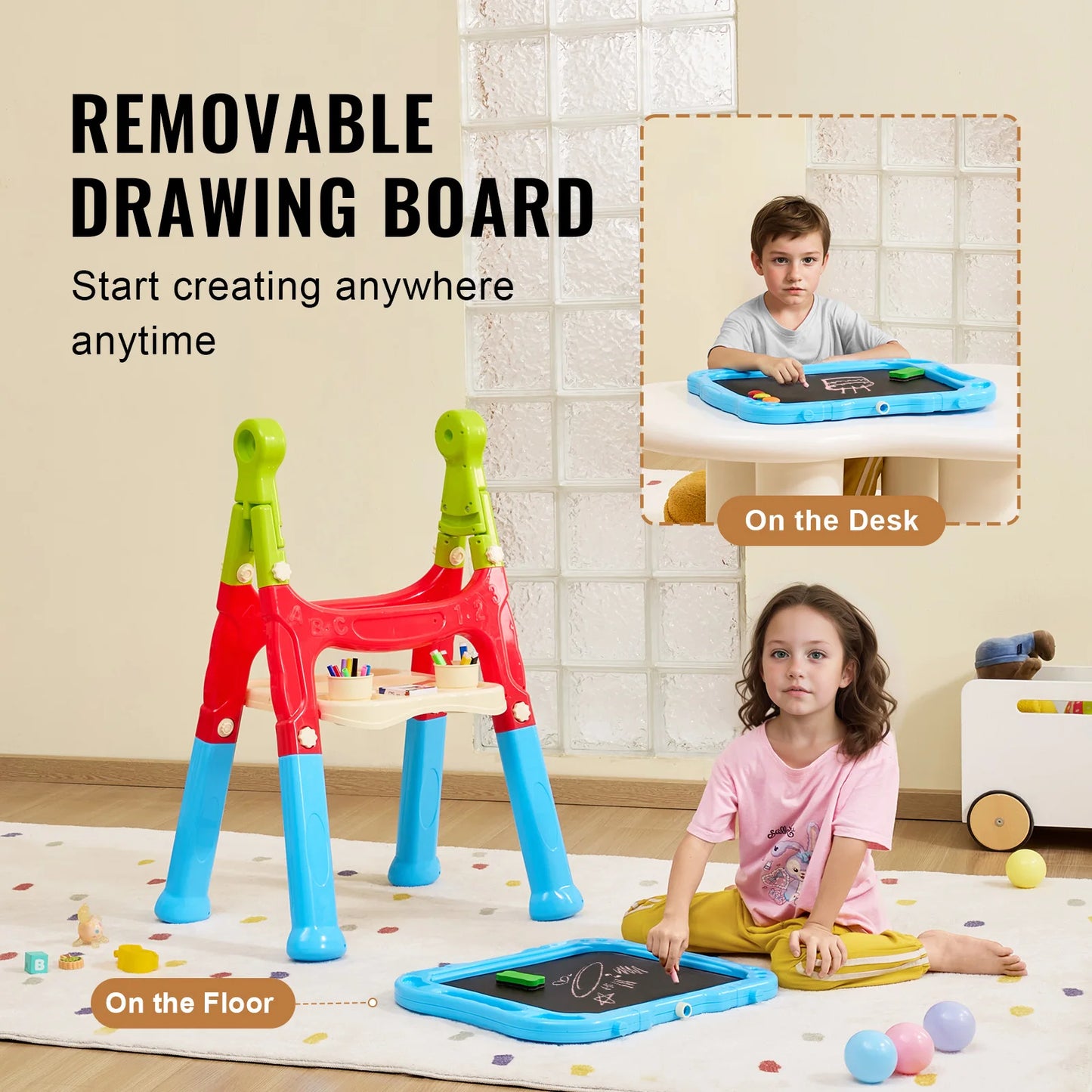 Magnetic Drawing Board Easel For Kids Educational Toy