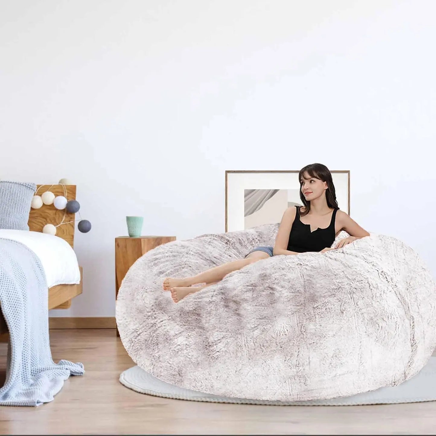 XMSJ Bean Bag Chair For Adults And Kids Without Filling