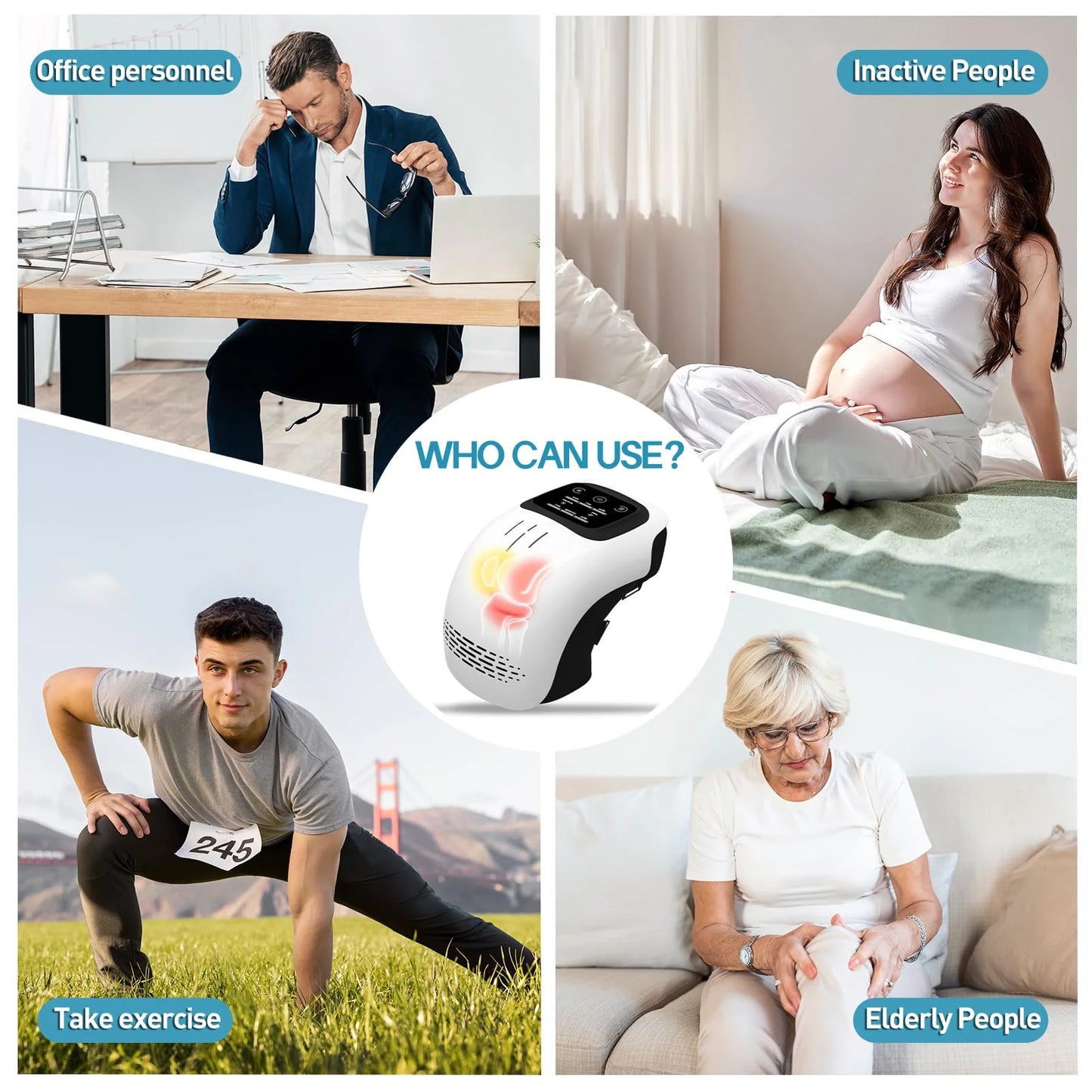 Cordless Joint Massager for Knee Shoulder and Elbow