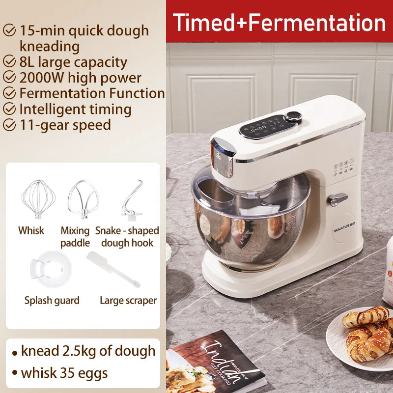 SUNATUR 2000W Stand Mixer All-In-One Kitchen Appliance