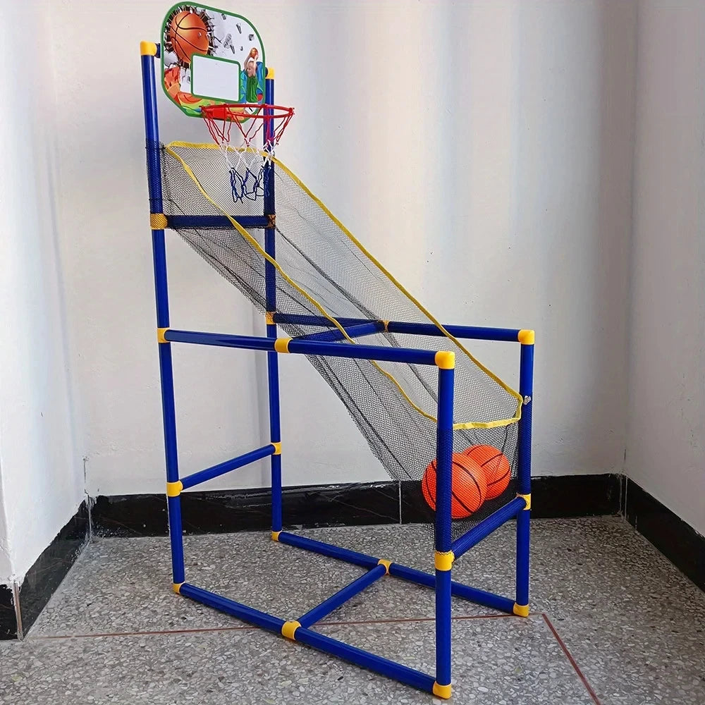 GowinbabyCN Arcade Basketball Game Set Indoor Play With Pump Balls