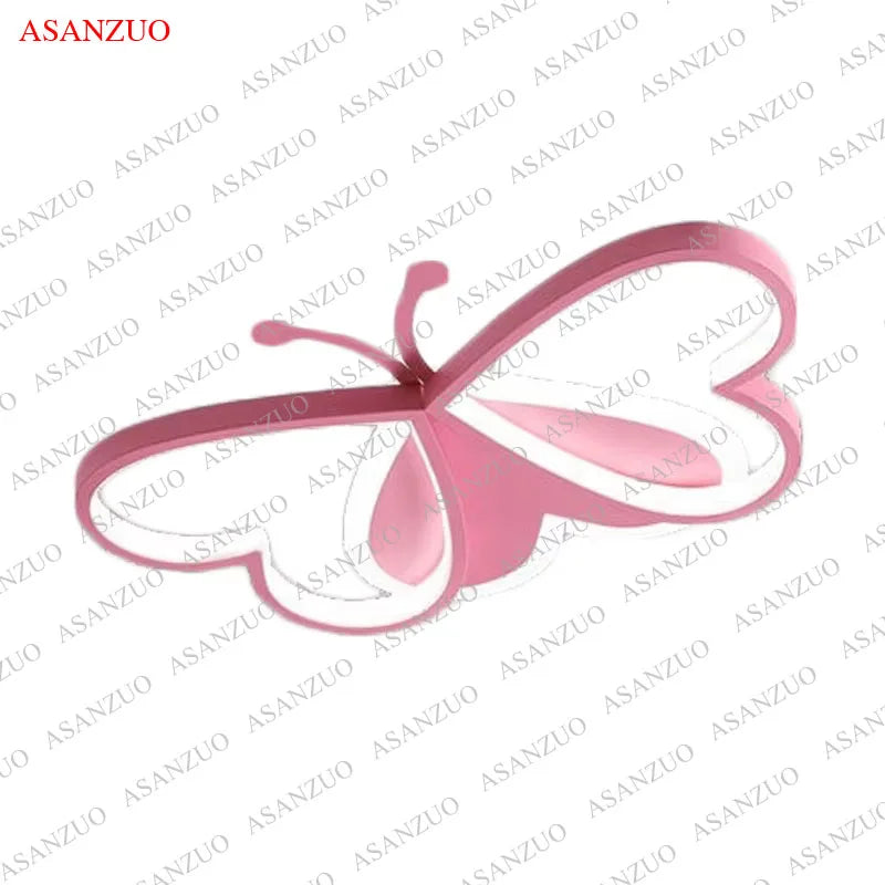 ASANZUO Butterfly Ceiling Light LED For Living Room Bedroom Study