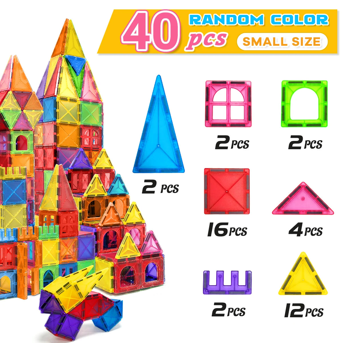 Magnetic Building Blocks Montessori Sensory Educational Toy