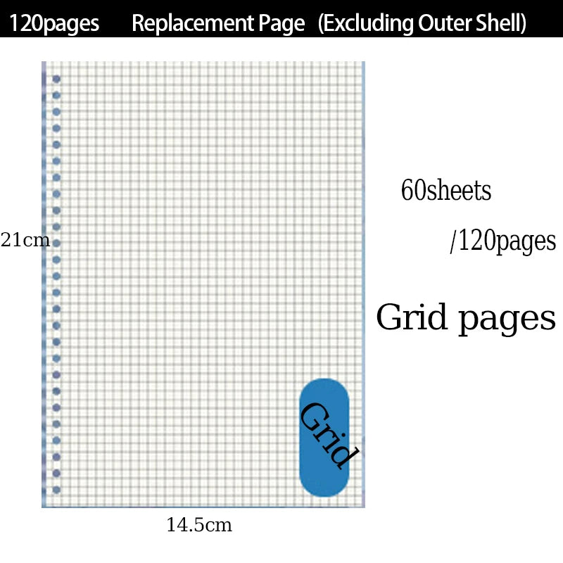 Journal Writing Detachable Cover Planner Diary Refillable