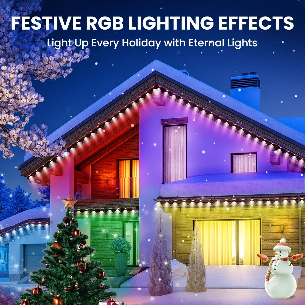 Aiopp 60 Light Smart RGB LED Eaves Lighting Strip Remote