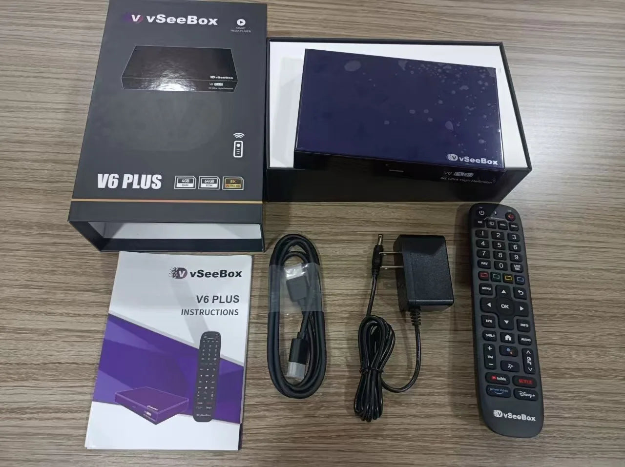 VSeeBox V6 Plus Android TV Box With Voice Control And Media Streaming