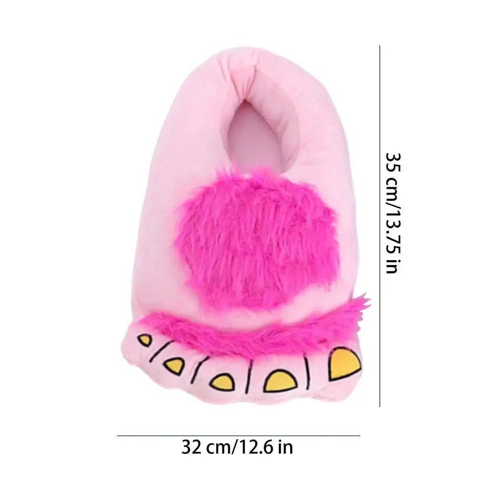 Foot Slippers Soft Big Feet Slippers Weird Slippers Anti-Slip Indoor House Shoes Large Foot Slippers for Winter Cold Days