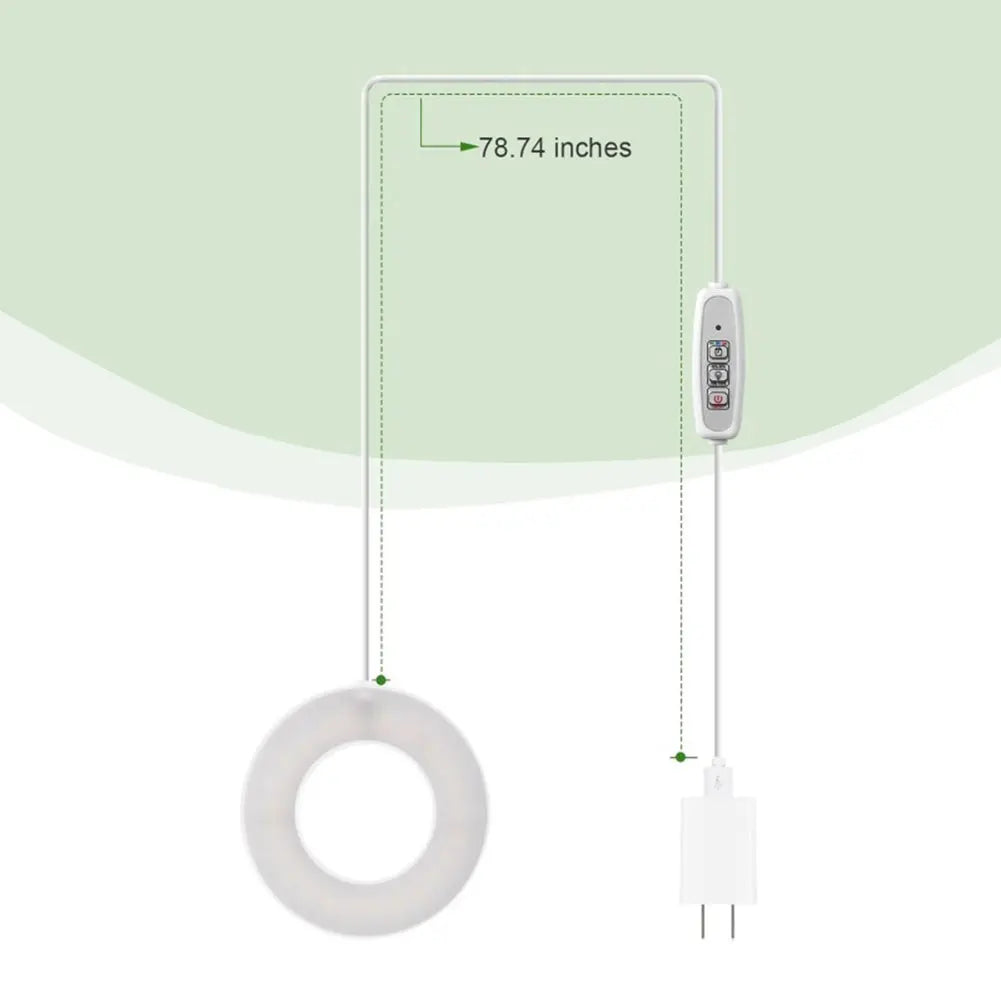 Shunmaii Full Spectrum LED Halo Plant Grow Light Dimmable
