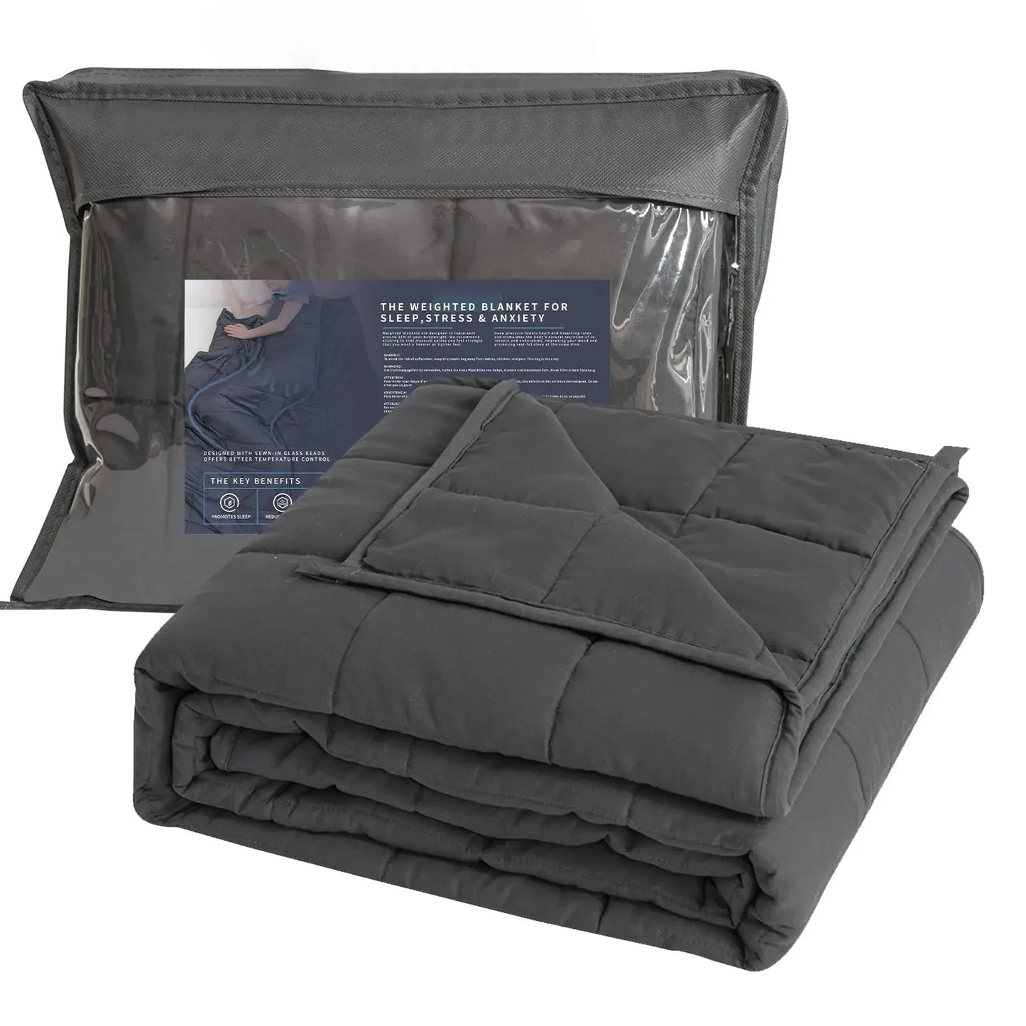 NONECN Weighted Blanket For Adults Sleep Improvement And Relaxation