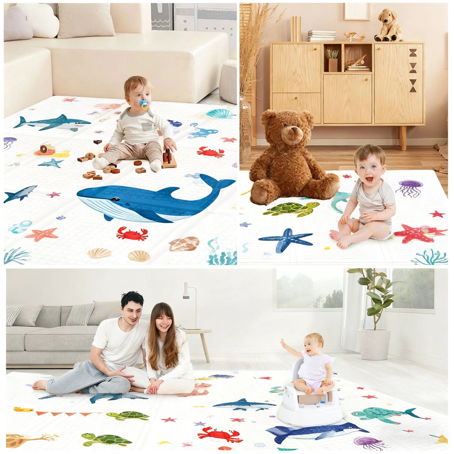PA PA JIAN Premium Foldable Baby Play Mat XPE Foam