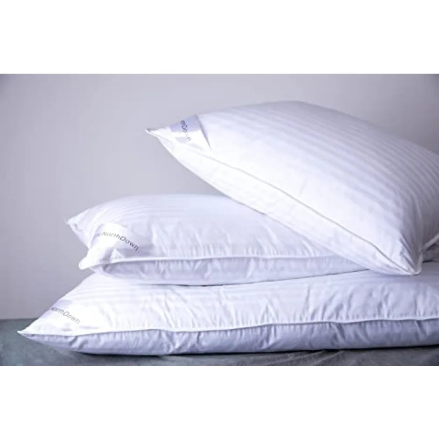 Goose Down Hotel Collection Pillow for Back Side Stomach Sleepers