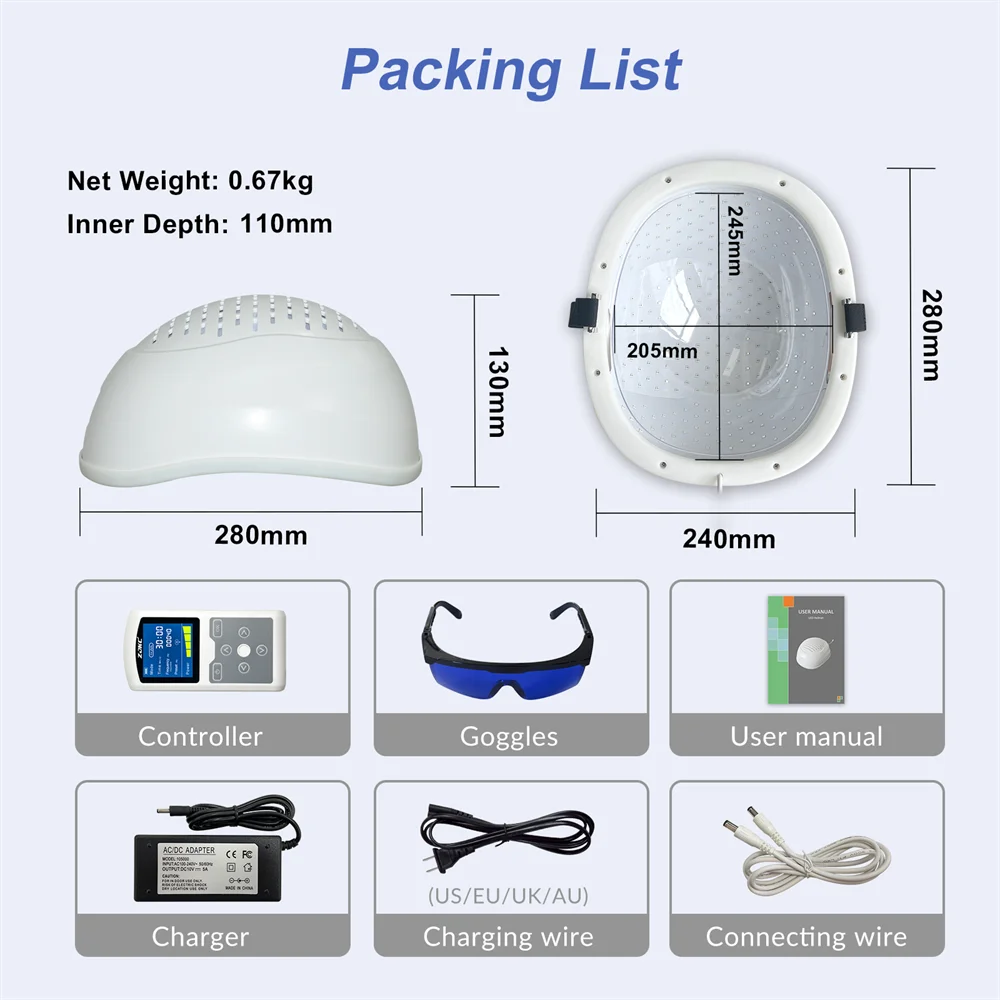 ZJKC Infrared Light Therapy Helmet For Dementia And Brain Enhancement