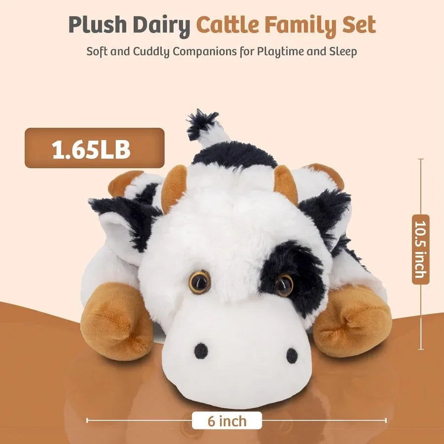 Microwavable Heated Cow Stuffed Animal Weighted Plush