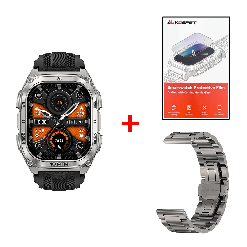 KOSPET Tank M4 Smart Watch GPS 10ATM Health Monitor