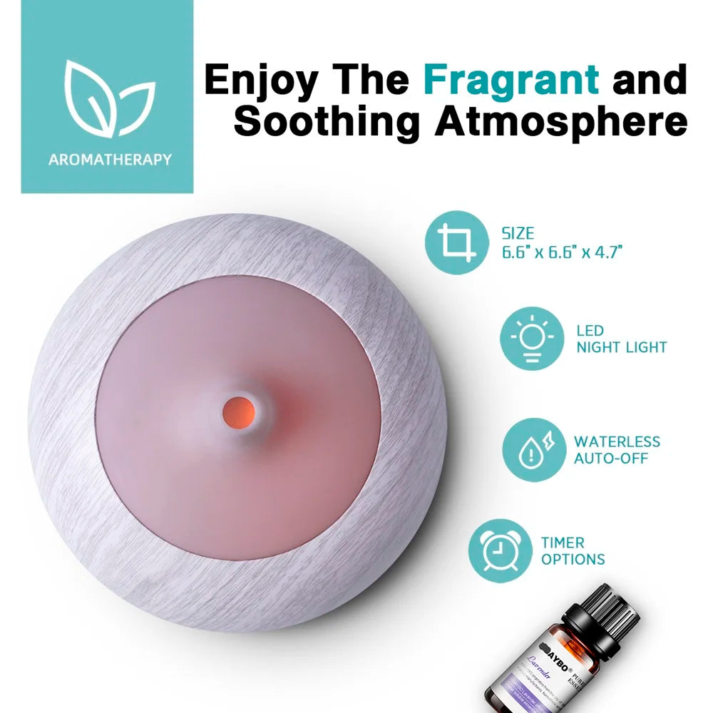 Miflame Essential Oil Humidifier Aromatherapy Air Purifier