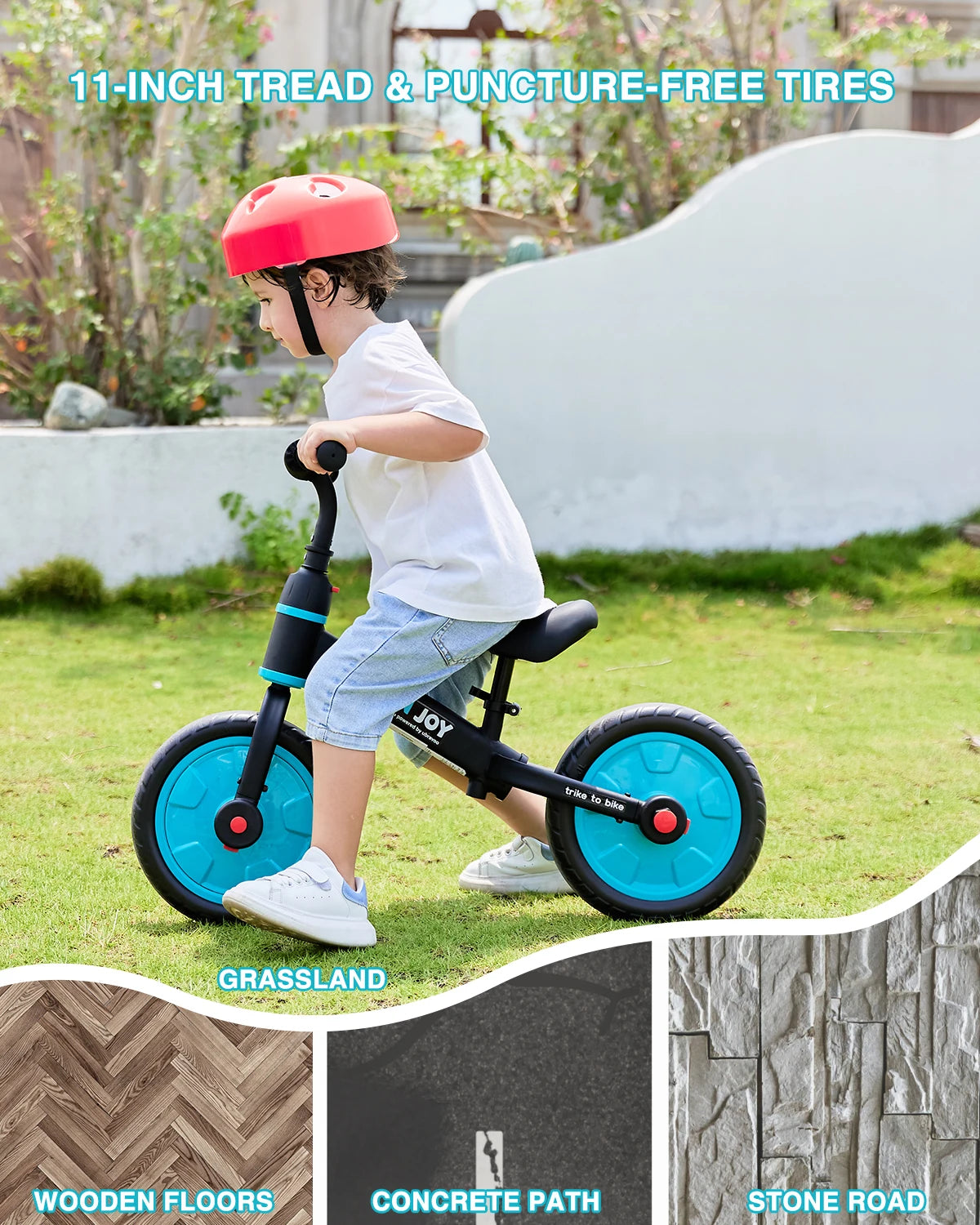 4-In-1 Toddler Balance Bike For Boys And Girls Ages 2-4