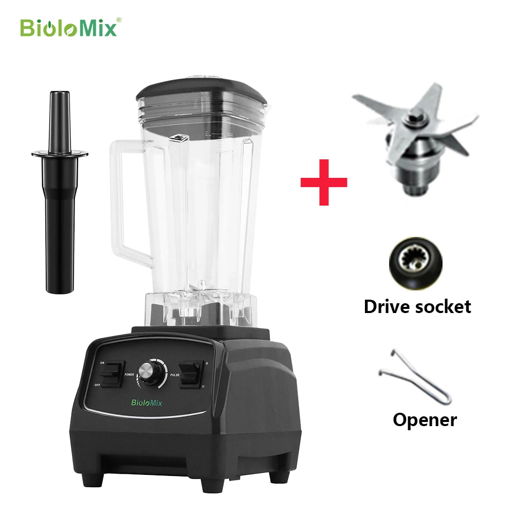 Biolomix BPA Free 3HP 2200W Heavy Duty Commercial Blender Juicer Processor