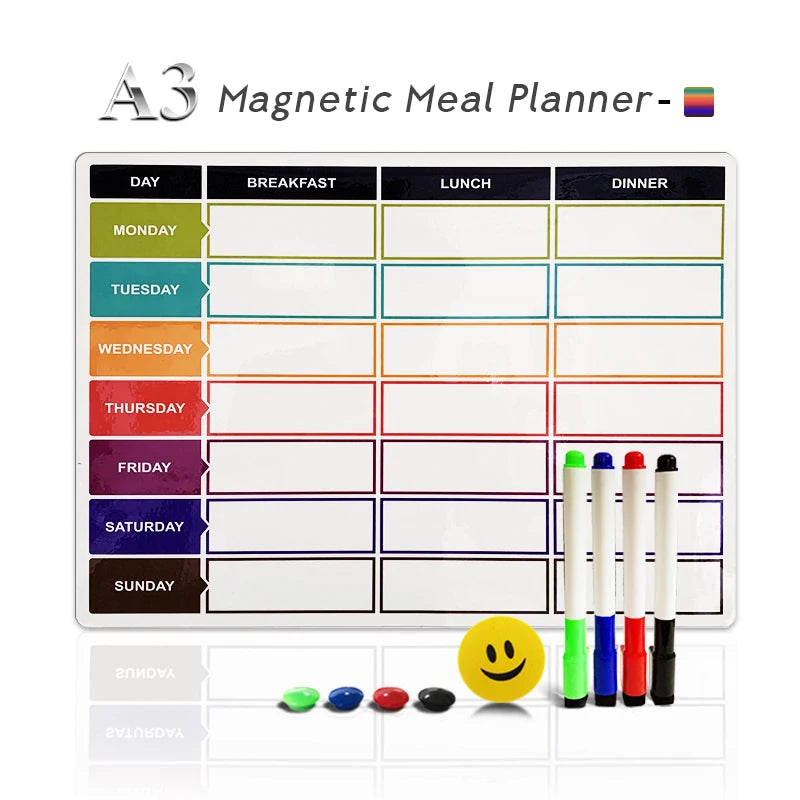 Magnetic Weekly and Monthly Planner Whiteboard for Office
