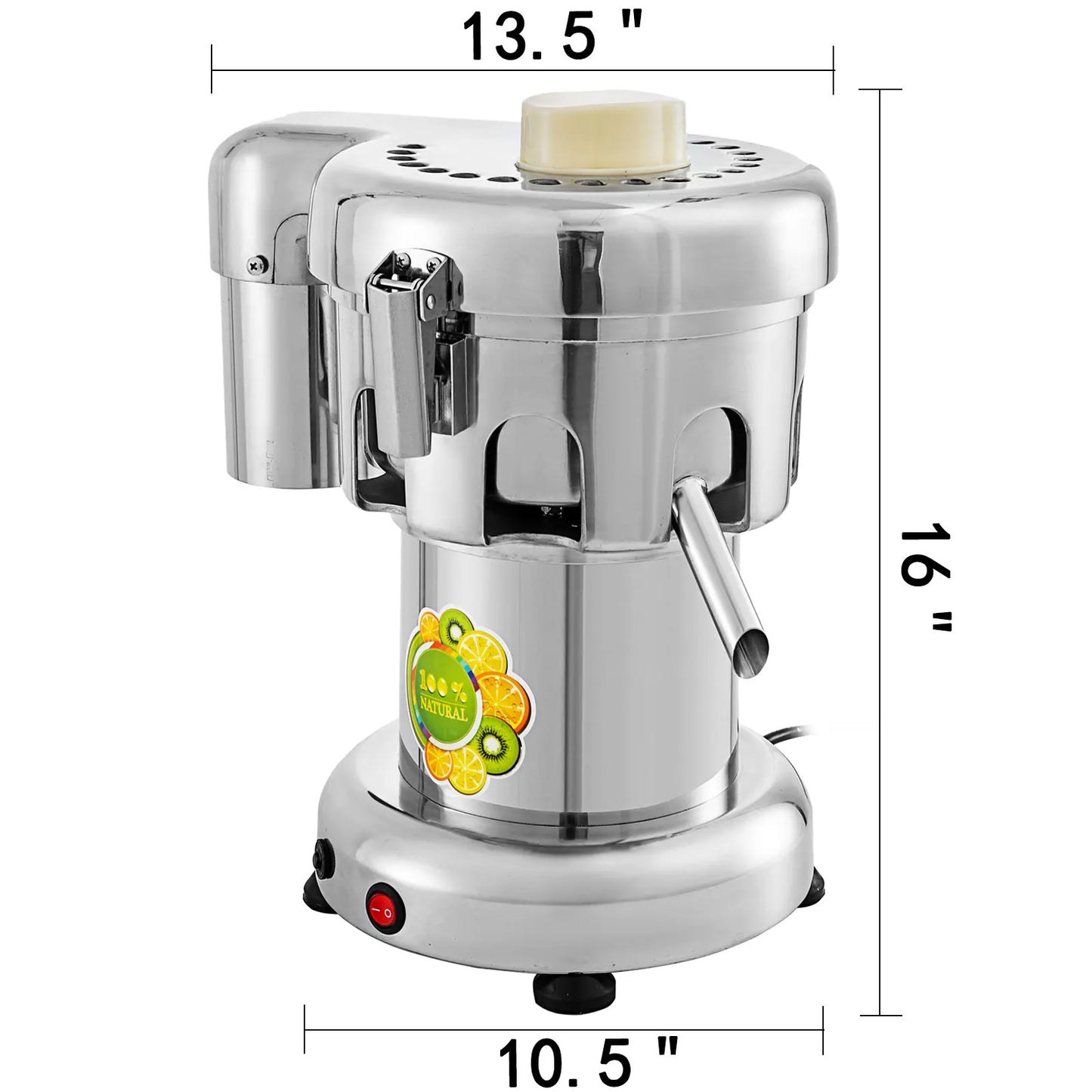 VEVOR 370W Electric Juice Extractor Stainless Steel Commercial Juicer