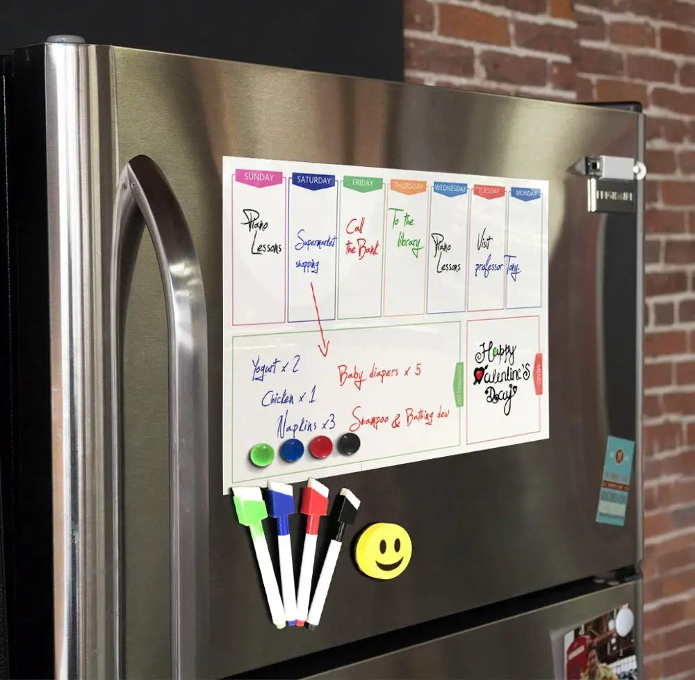 Magnetic Weekly and Monthly Planner Whiteboard for Office