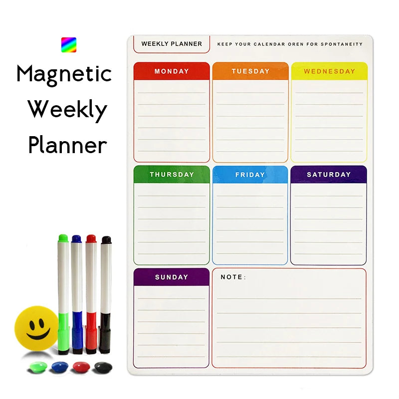 Magnetic Weekly and Monthly Planner Whiteboard for Office