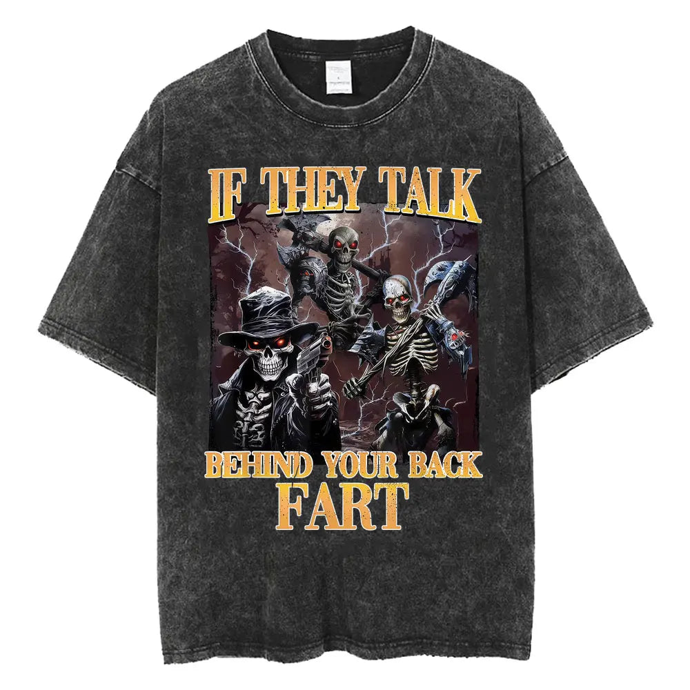 DshztoomaCN Autism Skeleton Meme T Shirt Men Women Harajuku Gothic