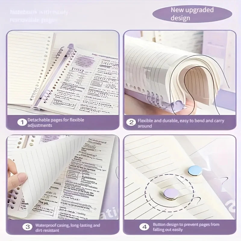 Journal Writing Detachable Cover Planner Diary Refillable