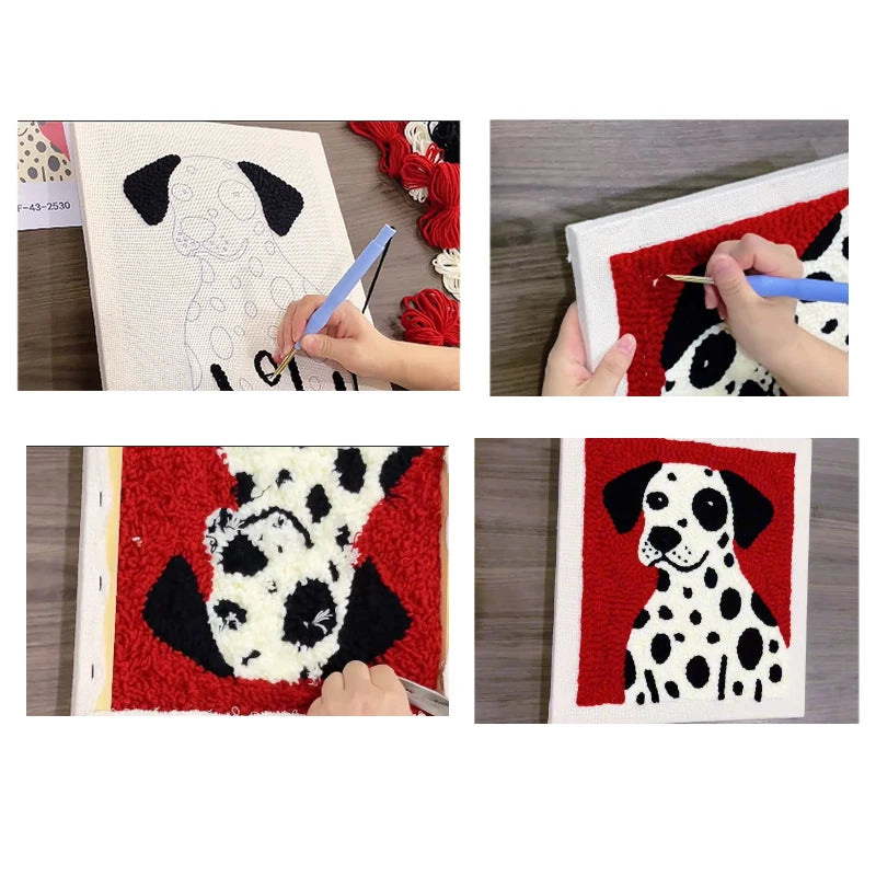 Punch Needle Embroidery Crafts Kit for Modern Home Decor Projects