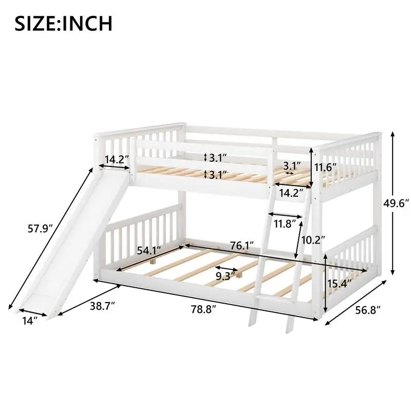 Bunk Bed With Convertible Slide And Ladder Modern Morocco Style