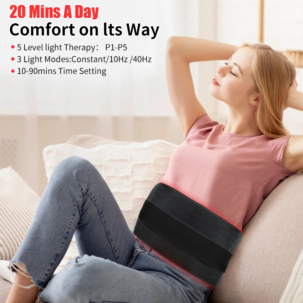 Infrared Light Relaxation Pad Wrap Back Waist Shoulders