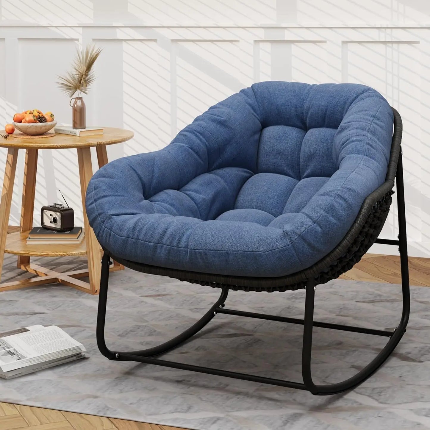 Outdoor Wicker Egg Swing Chair