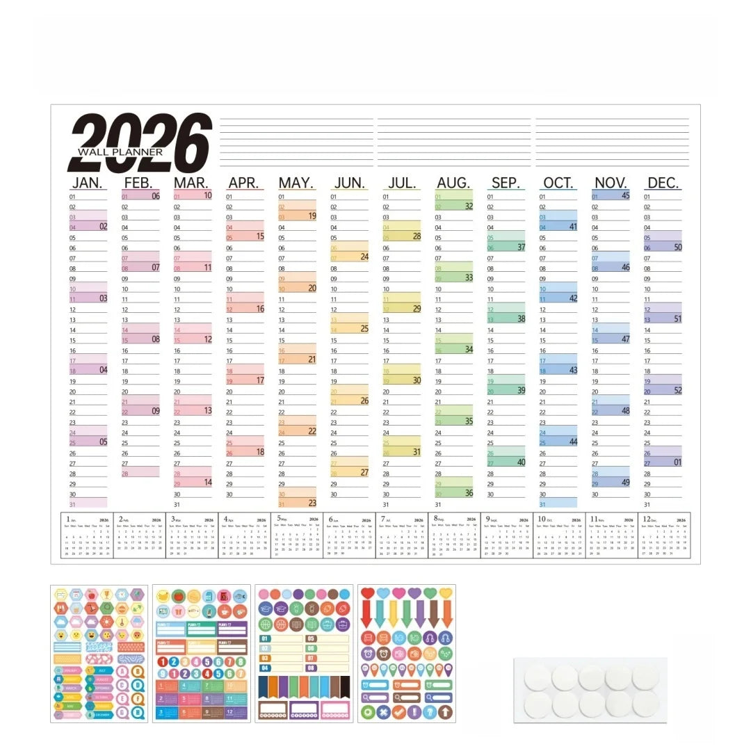 Habit Tracking Wall Planner