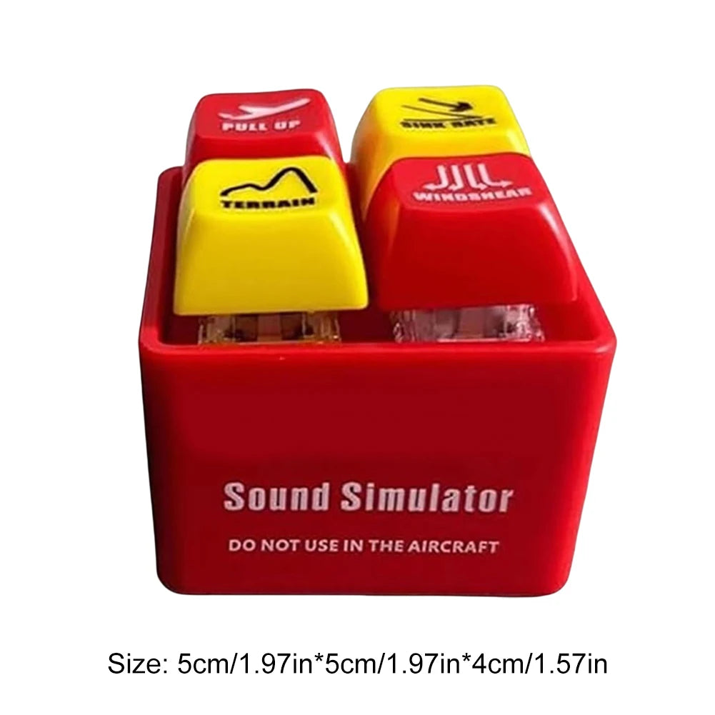 2PCS Emergency Alert Keychains with Light 4 Sounds for Travel Airplane(Blue Red)