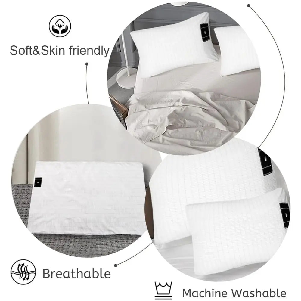 High Quality 95 Cotton and 5 Silver Earthing Pillowcase with Grounding Cord for Body Health Stock