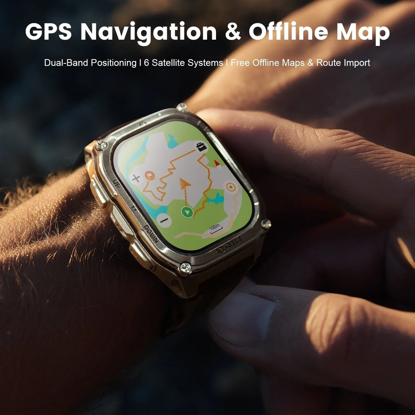 KOSPET Tank M4 Smart Watch GPS 10ATM Health Monitor