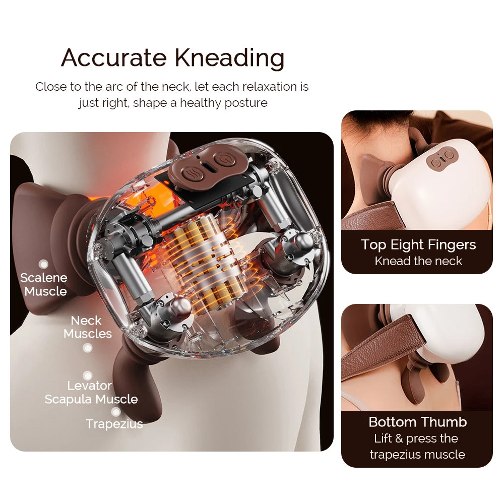 Bionic Pressure Neck Massager With Multi Mode Therapy