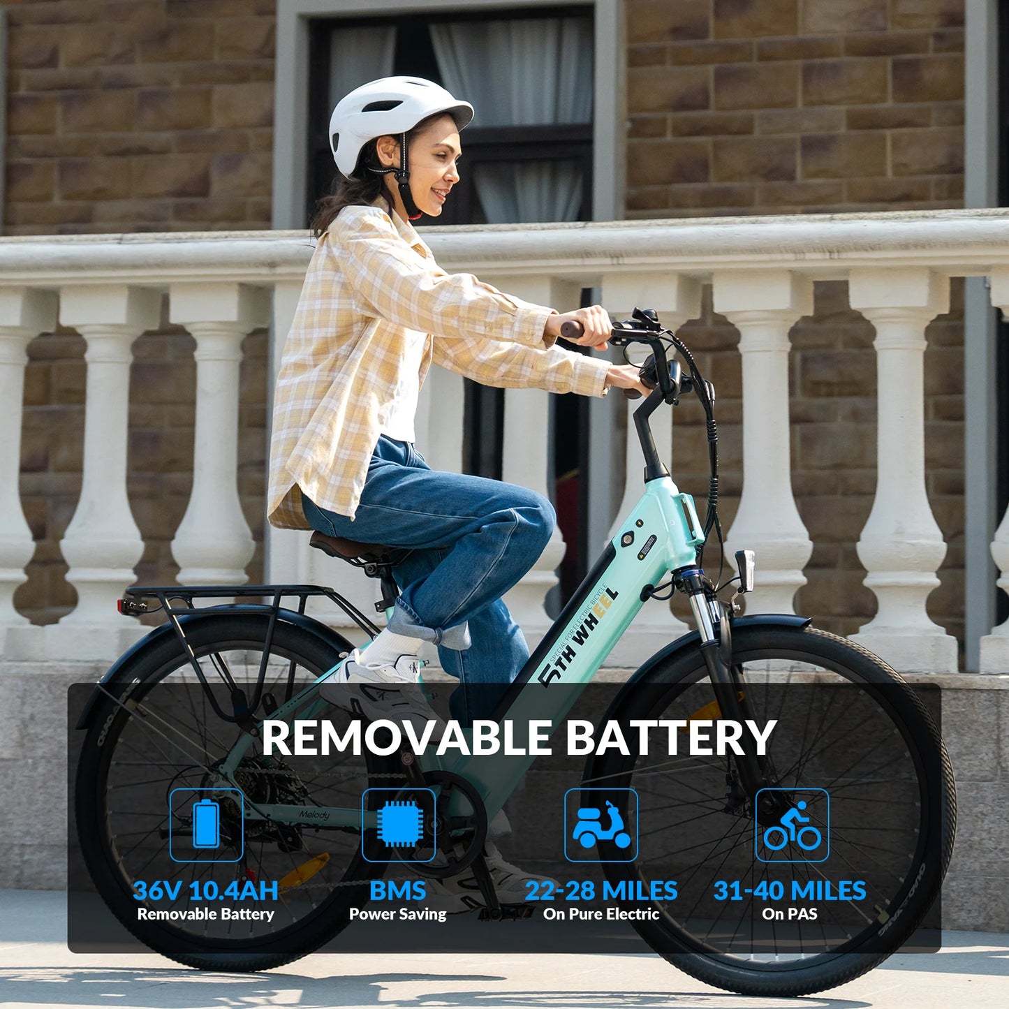5TH WHEEL AB18 Electric Commuter Bike 700W Peak Motor