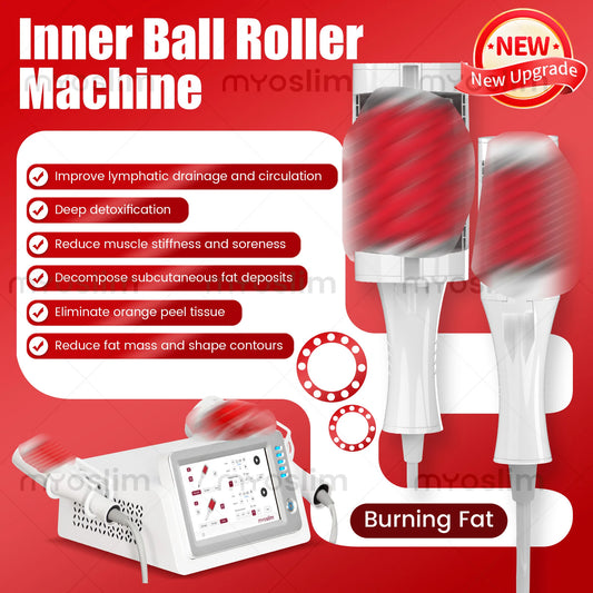 Inner Ball Roller Massager, Improves Lymphatic Drainage & Circulation, Detoxification, Reduces Muscle Stiffness & Soreness