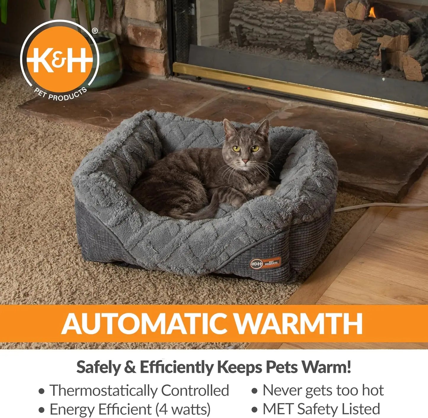 K H Pet Products Thermo Pet Lounge Sleeper Indoor Bed