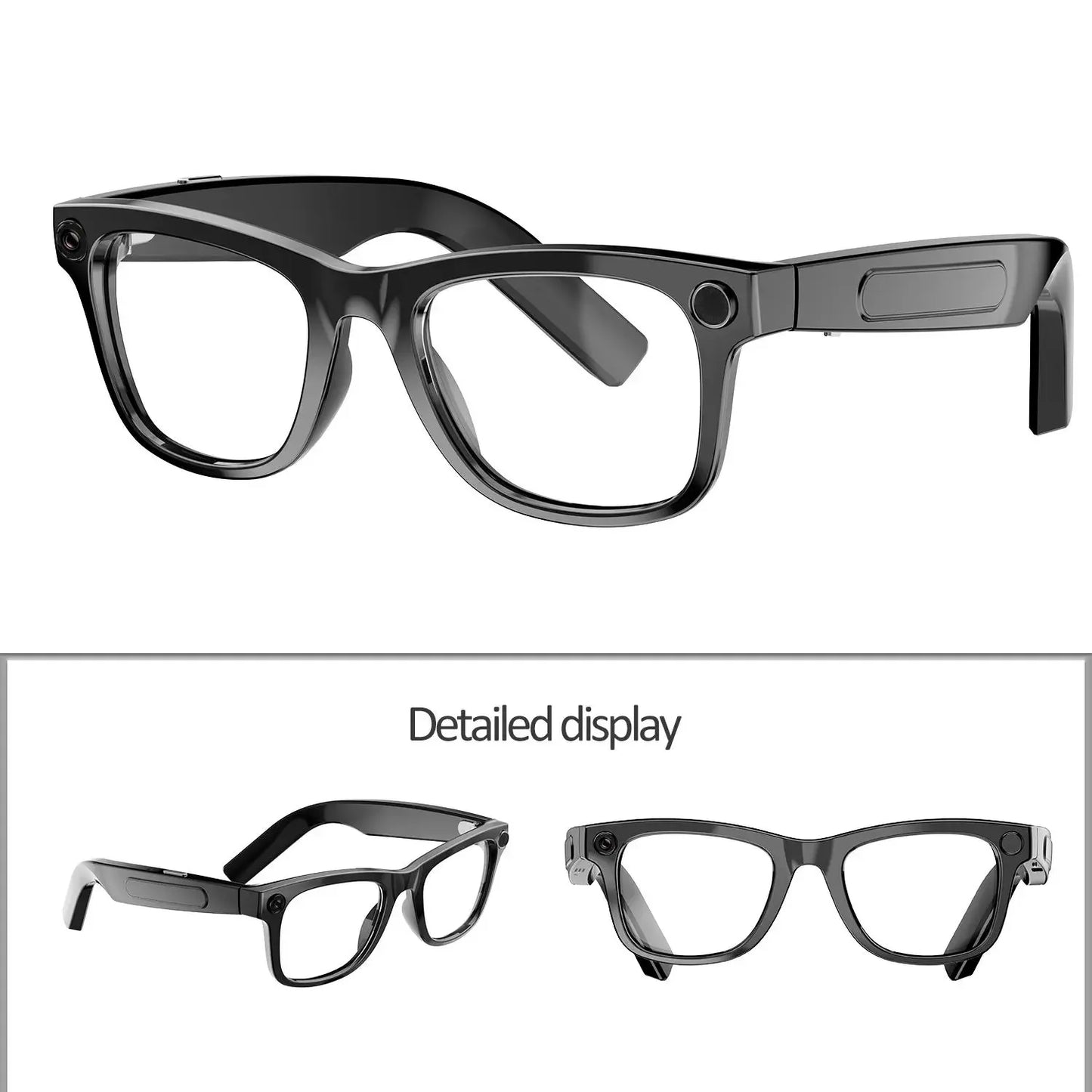 W&O Camera 4K Smart Glasses With AI Translation Open Ear Audio