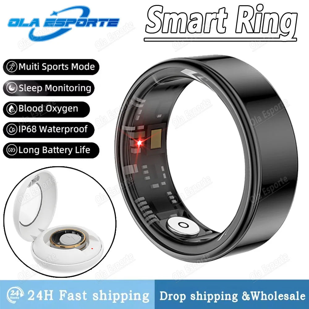 Ola Esporte Smart Ring Heart Rate Blood Oxygen IP68 Waterproof