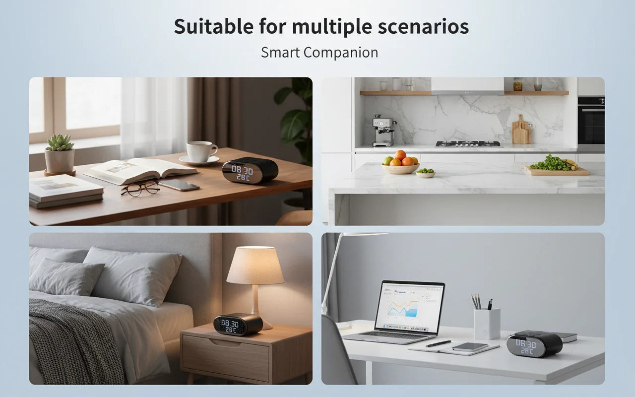 4K Ultra HD Clock Camera WiFi Indoor Security Camera With Alarm