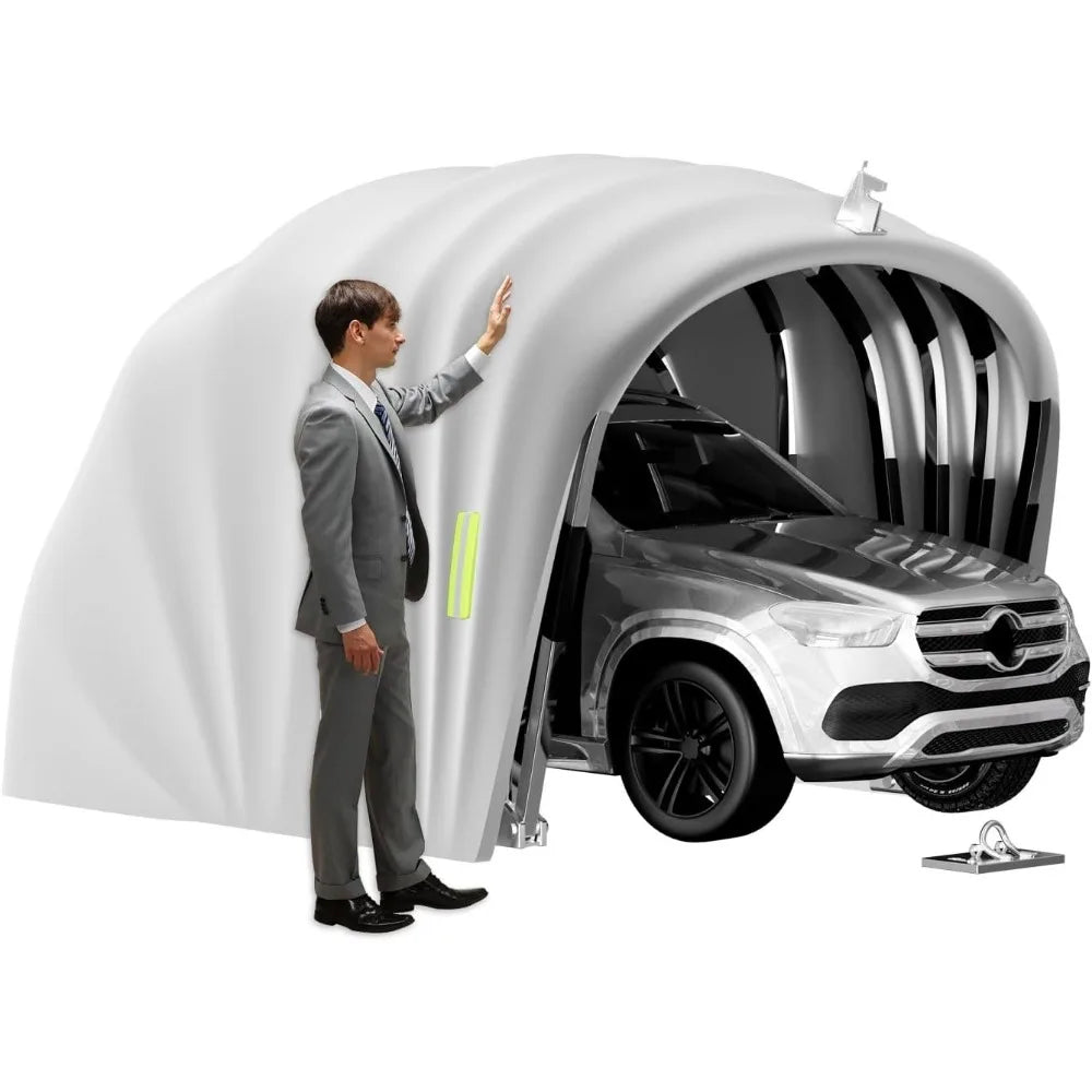 Heavy Duty Retractable Car Awning Shelter For Portable Vehicle Shade