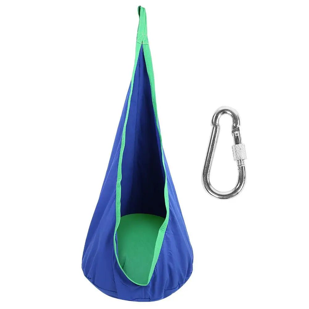 Kids Hanging Swing Chair Cushioned Cotton Polyurethane Outdoor Use