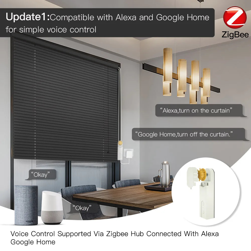 MOES ZigBee Smart DIY Motorized Roller Blinds