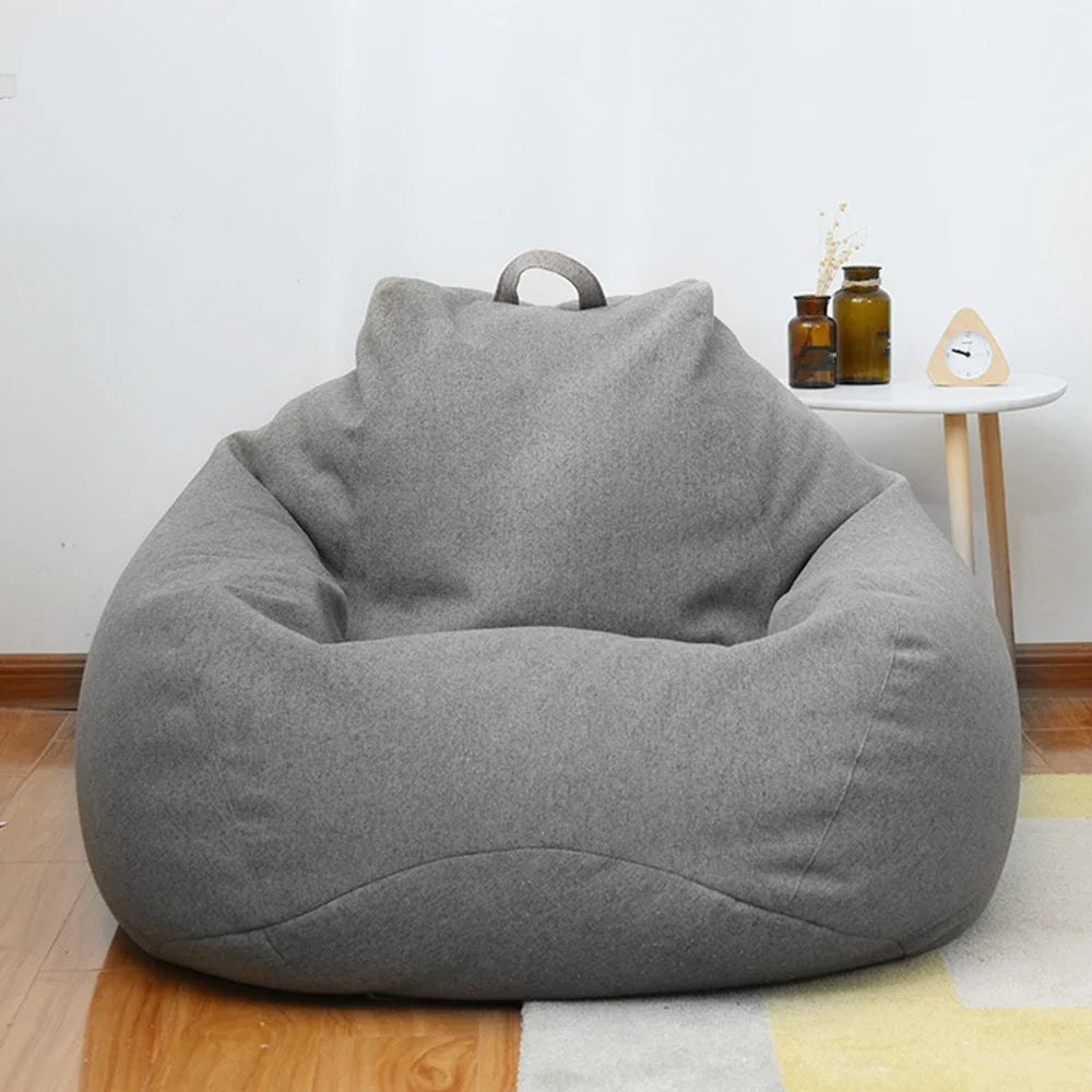 Bean Bag Chair Cover Soft Fluffy Fabric For Lazy Seat