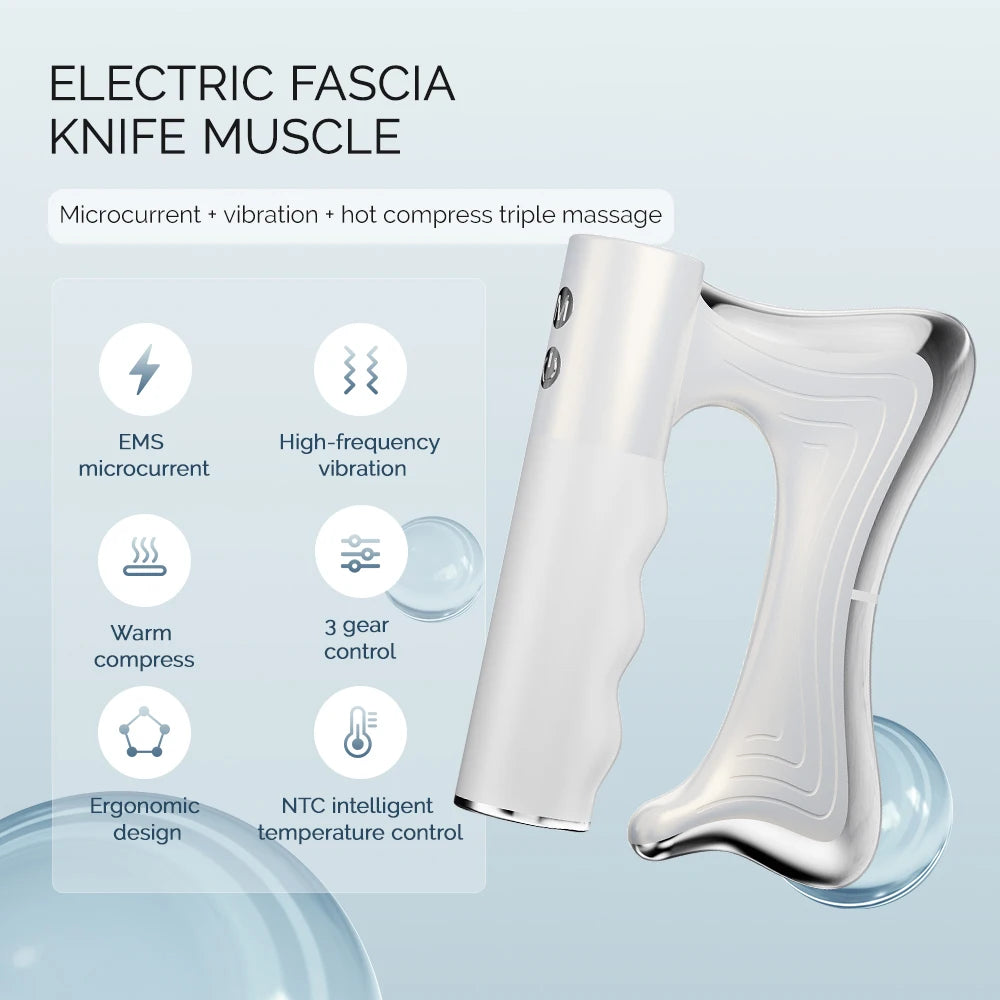 Foreverlily Electric Fascia Knife Massager 10500RPM High Vibration