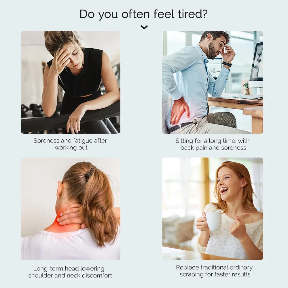 Foreverlily Electric Fascia Knife Massager 10500RPM High Vibration