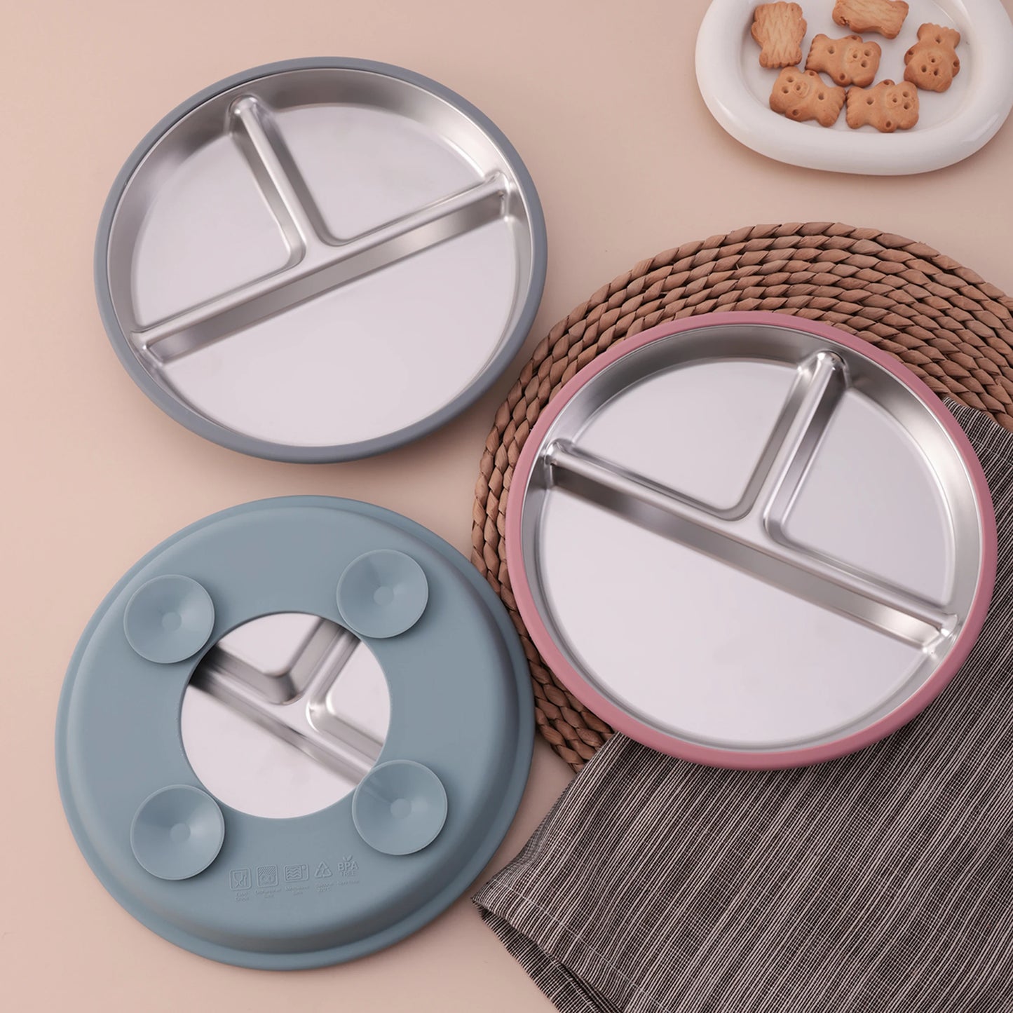 Stainless Steel Plate Detachable Suction Mount For Kitchen